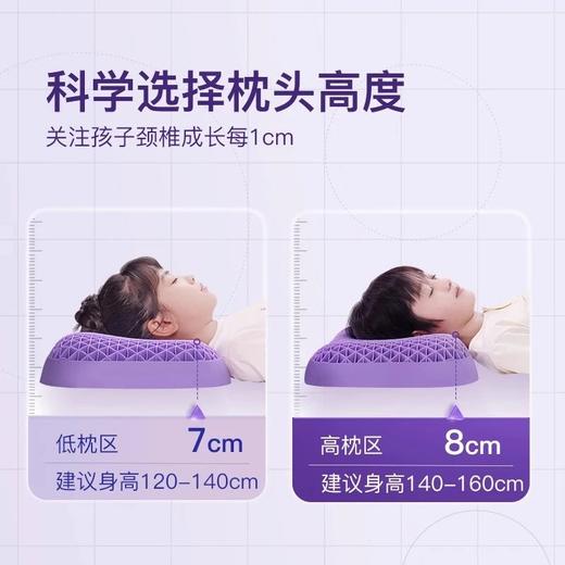 翼眠 深睡格子TPE无压枕 少年款 商品图2