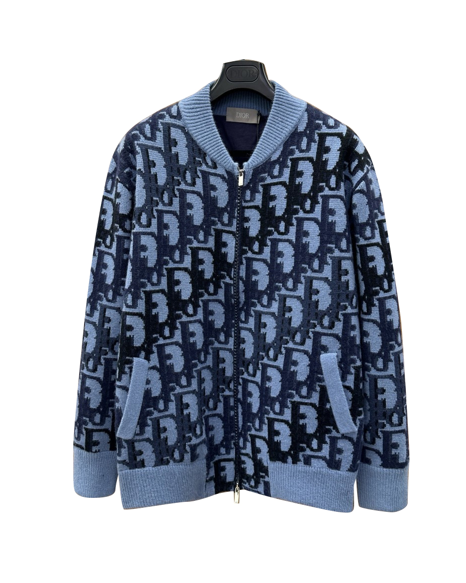 男款提花羊毛针织开衫毛衣la010