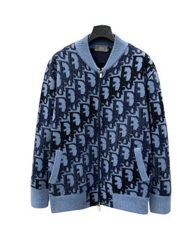 男款提花羊毛针织开衫毛衣la010