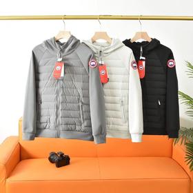 D112005冬新款极简设计男士插肩袖连帽羽绒服