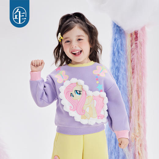 小马宝莉联名年衣童装卫衣秋冬新款女童卡通可爱小马宝莉玩偶卫衣 商品图3