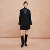 QH934斯尔丽25秋冬新品大翻领双面呢双色减龄含羊绒轻薄H型羊毛大衣 商品缩略图11