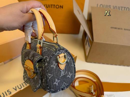 D112049小巧轻便又时尚丹宁牛仔nano迷你枕头包 商品图4