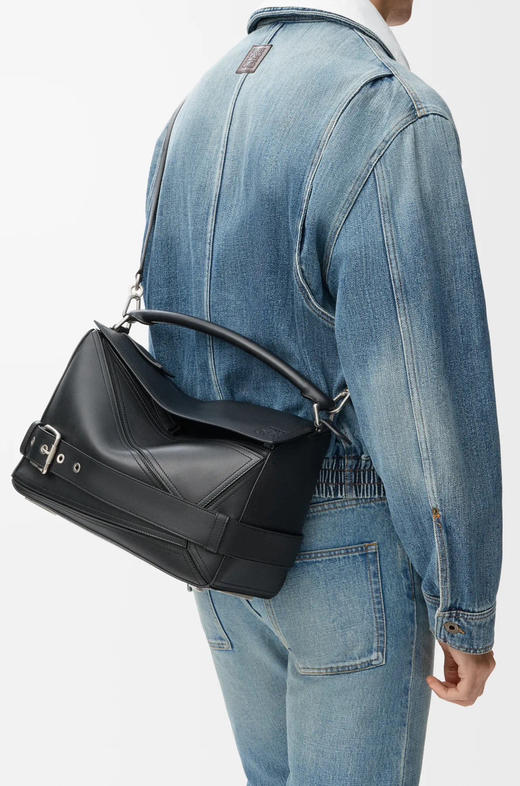 秋冬特惠💰1600 原单罗意威 新款 机车包 大号亮面牛皮革 Puzzle Biker 手袋652566 商品图9