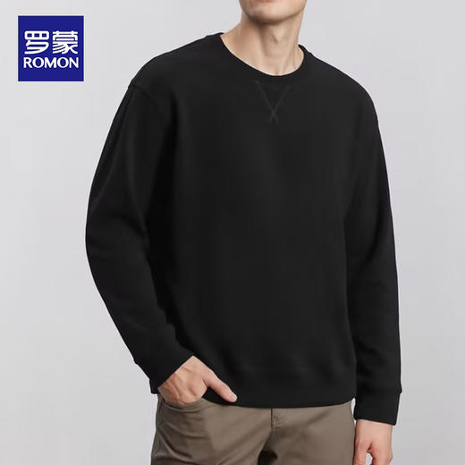 【奥粒绒+绵羊毛 轻暖舒适 穿到开春不闲置】罗蒙男士绵羊毛奥利绒圆领卫衣 商品图2