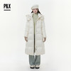 P&X设计师女装2025冬季保暖收腰绗缝长款羽绒服825424058 杏色 商品缩略图0