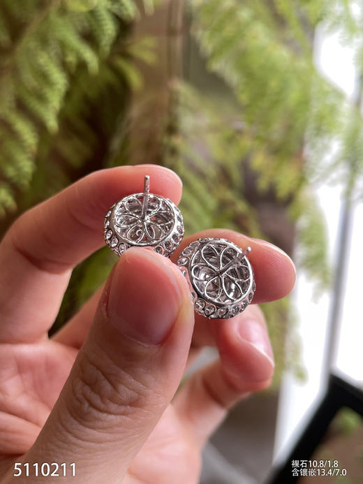 5110211，平安扣耳钉。具体价格微信咨询 商品图5