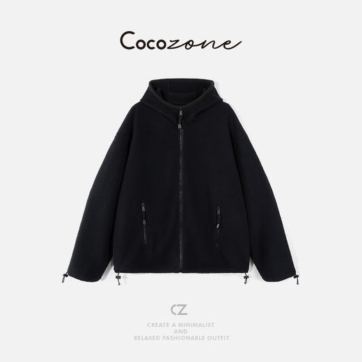 COCO ZONE 刘 一一  纯色连帽拉链外套 CD1A1635 商品图0