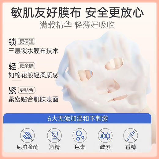 LuLuLun 浓密补水抗衰抚平细纹高保湿肤面膜 7片【BS】 商品图5