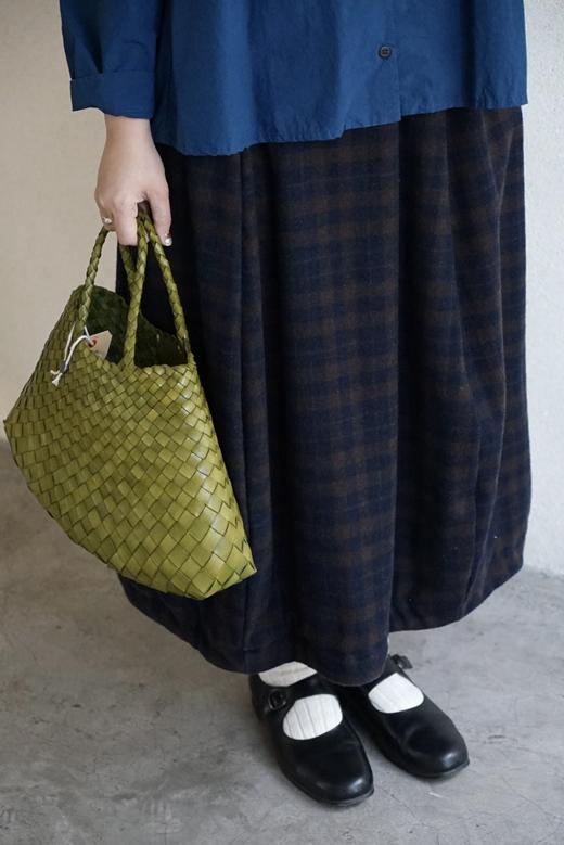 Bergfabel格纹羊绒灯笼裙 商品图1