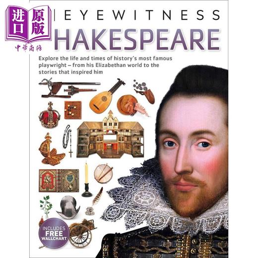 【中商原版】DK百科 Eyewitness系列 莎士比亚百科 英文原版 Shakespeare DK 历史百科 人文历史 百科全书 商品图0