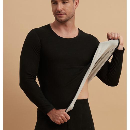 【GZ】无忧购秋冬季男士羊绒德绒修身打底保暖内衣套装加厚磨毛轻薄秋衣秋裤（截单后3-5天发货) 商品图1