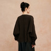 QG648斯尔丽2025新款粗针老钱风时尚百搭落肩开衫 商品缩略图6