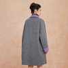 QH923斯尔丽25新款双面双色轻国风H身形盘扣简洁大方OL通勤羊毛大衣 商品缩略图6