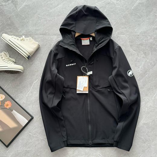 男士防风防泼水抓绒保暖软壳夹克上衣 商品图1