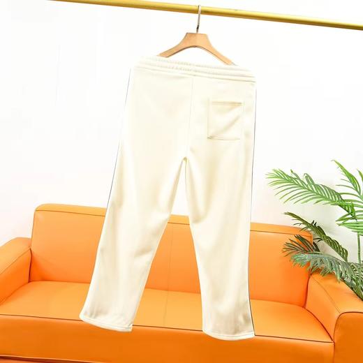 D112003冬季新款加绒皮标条纹运动休闲直筒裤 商品图4