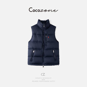 COCO ZONE 刘一一 【90白鹅绒】立领拉链鹅绒马甲 CD2A2325