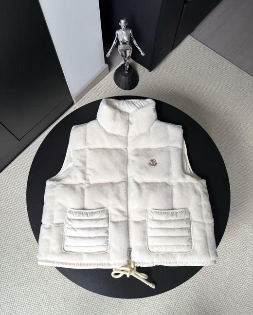 Moncler/蒙口 24Fw丝绒拼接立领羽绒服马甲外套 商品图0