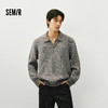 森马毛衫男冬季条纹POLO毛衣2025新款花纱复古提花情侣针织衫宽松 商品缩略图1