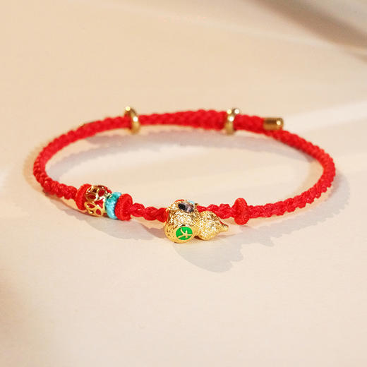 福禄纳财葫芦红绳手串 带外盒 商品图0