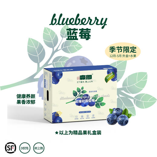 云南 花香蓝莓！健康养颜 果香浓郁 甜脆超好吃！ 商品图0