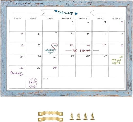 沙特阿拉伯 可擦写月历板 磁性白板墙贴  37cm*27cm 商品图5