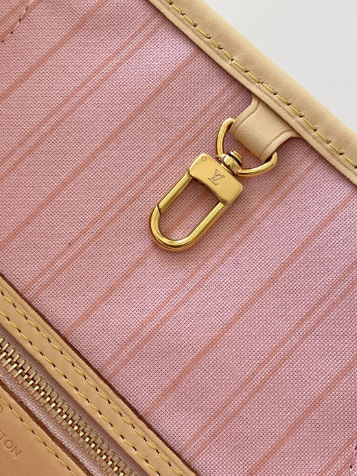 秋冬特惠💰1190 渠道级LV【全钢五金 MB163c01变码芯片】te级LV 全套包装 M41363白格内里 NEVERFULL 小号手袋 Neverfull 小号手提包 商品图6