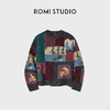 ROMI STUDIO”匠心针黹“绵羊毛复古提花手绣图案针织衫 RWCWST6243 商品缩略图0