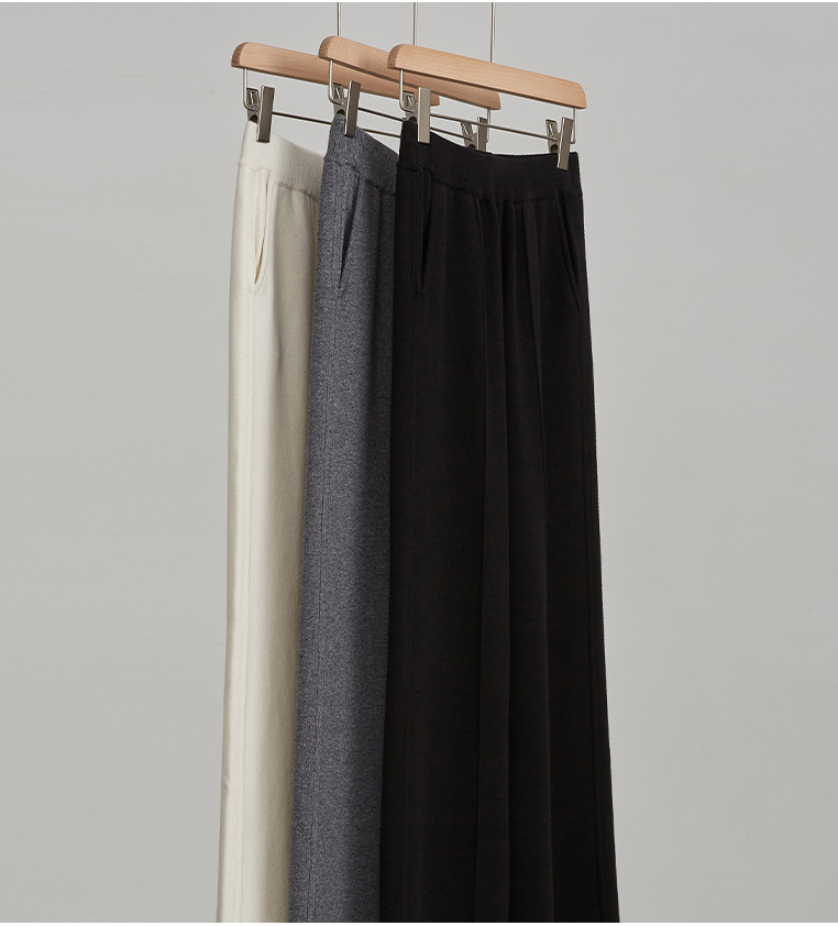 重磅高腰羊毛直筒裤抗起球面料可机洗