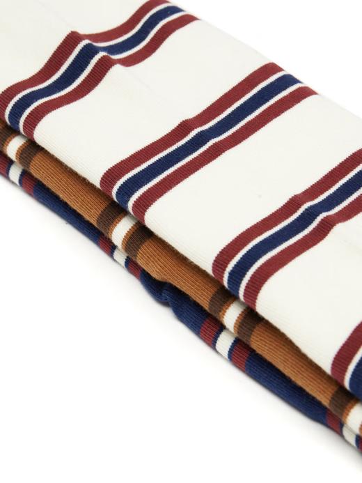 李宁（LI-NING）2025年男女中长袜三双装袜子 AWTV125 商品图4