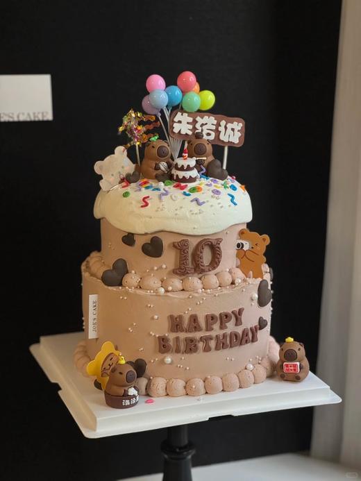 【周年庆精选】卡皮巴拉萌萌可爱卡通蛋糕 商品图0