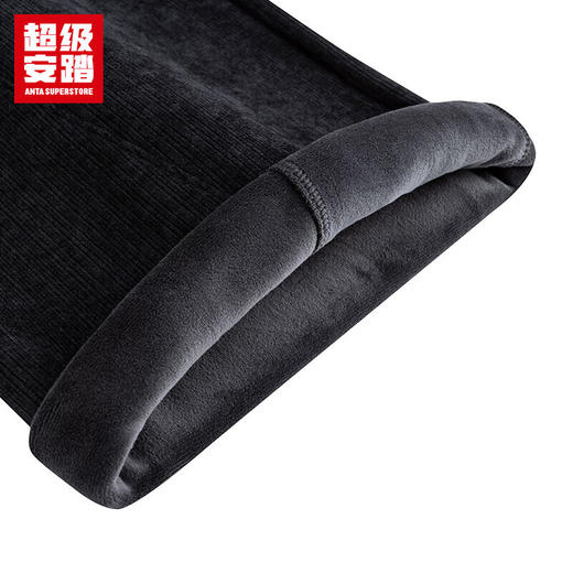 超级安踏加绒运动裤女裤秋冬保暖雪尼尔时尚阔腿裤休闲长裤子女162548303U 商品图7