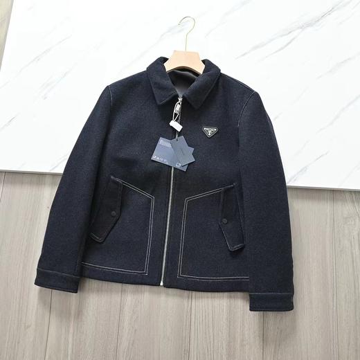 D112004冬季25ss新款男士翻领羊毛休闲夹克外套 商品图5