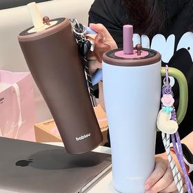 高颜值大容量水杯🎀【bablov咻咻大容量把手杯-1000ML】高级莫兰迪设计⭕️超大容量杯身冷热双用🧊高颜值实用主义