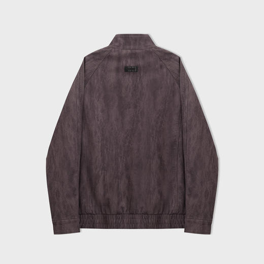 【新品上新】HX 春秋季立领皮茄克衫外套S105533395101 商品图1