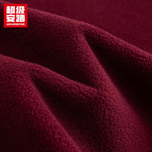超级安踏加绒圆领卫衣女士秋冬抓毛保暖复古网球风套头衫上衣女162548702U 商品图8