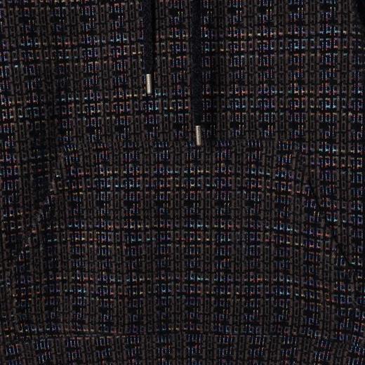 SDSA男士秋冬新款痞帅男装简约绒毛彩色格纹抽绳连帽卫衣百搭时尚 商品图3