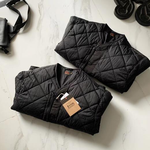 D112009秋冬款小M格子纹圆领羽绒棉夹克外套男女同款 商品图4