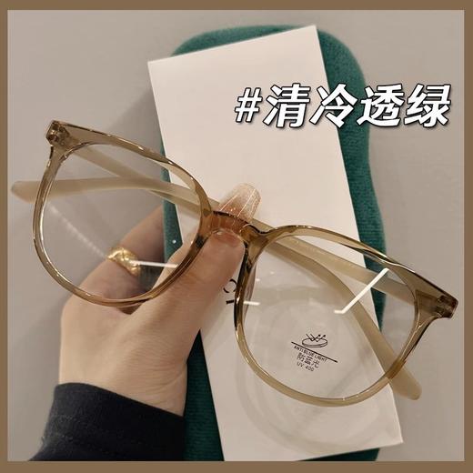 【赠送盒子！不挑脸型的眼镜】新款超轻素颜茶色框眼镜男女同款潮流防蓝光眼镜大脸显瘦可配度数。rd 商品图2