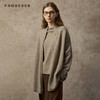 Famecoco手工刺绣羊绒披肩宽松慵懒风驼色针织开衫FAC8DA001 商品缩略图2