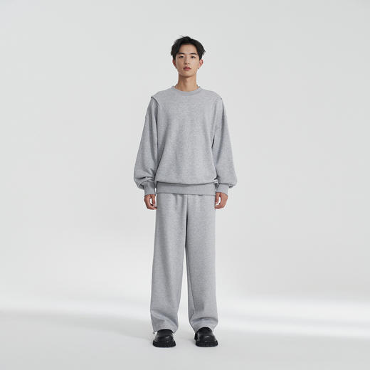 MODE COMMUTER | MC冬季宽松阔腿梭织长裤简约通勤男MCE102101D 商品图1
