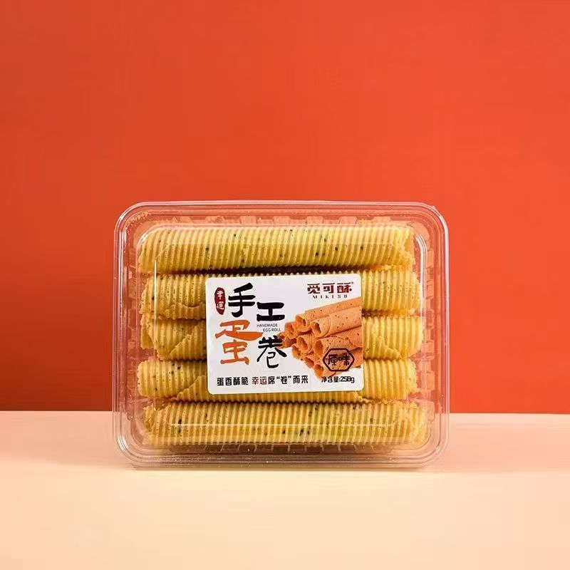 觅可酥--手工蛋卷--258g-----保质期6个月-----过期不退不换介意者慎拍（下单后隔天取）