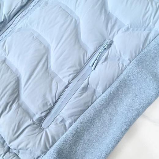 D112006冬季新款摇粒绒拼接轻薄连帽羽绒服男女同款 商品图10