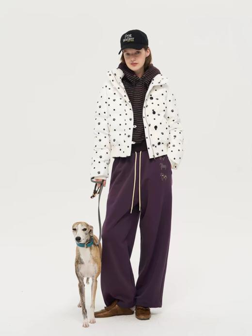 local tag/lt25awk52/香料朗姆 暗紫红条纹提花前插袋连帽针织修身卫衣 商品图3