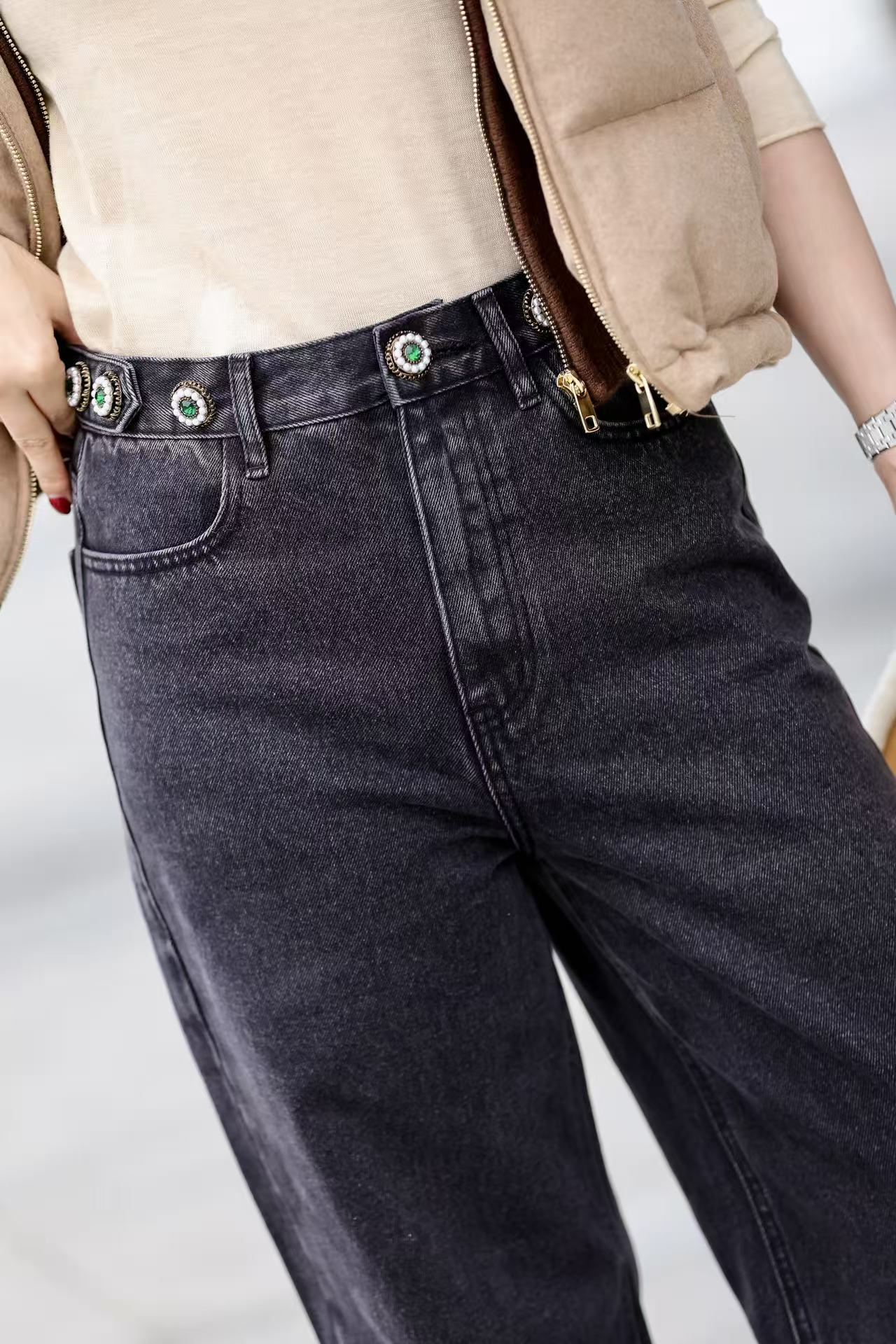 MAISON COVET 微阔直筒牛仔裤