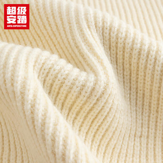 超级安踏ZANMANG LOOPY联名丨毛衣女士秋冬保暖立领宽松编织衫162548724U 商品图5