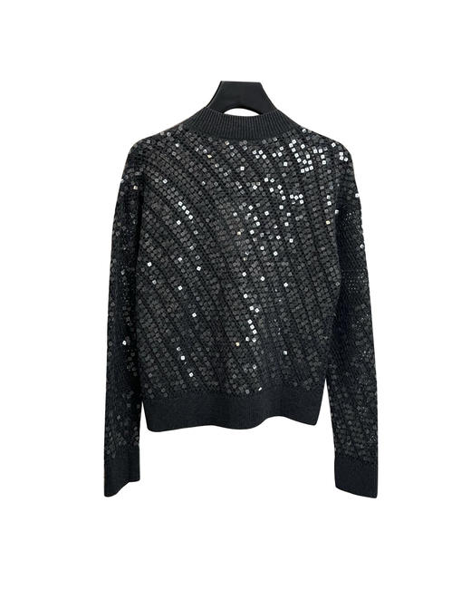 女款亮片镂空针织毛衣外套he006 商品图1