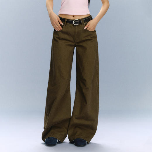 Ariseism 美式复古设计感休闲裤女秋季新款长裤子 商品图1