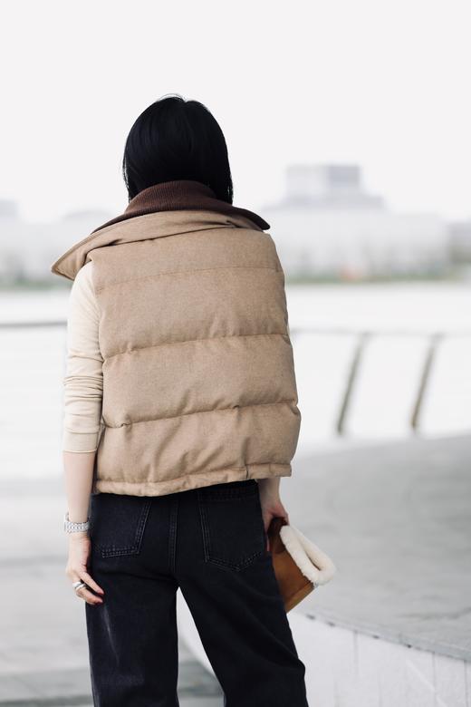 MAISON COVET 假两件式羊绒/羽绒马甲 商品图3