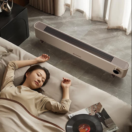 艾美特家用移动地暖踢脚线取暖器石墨烯手控电暖器卧式客厅速热电暖气HD22-K16 商品图2